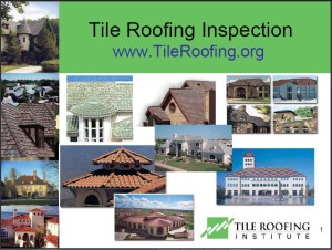 Tile Roofing Inspection