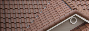 joint of a tile roof